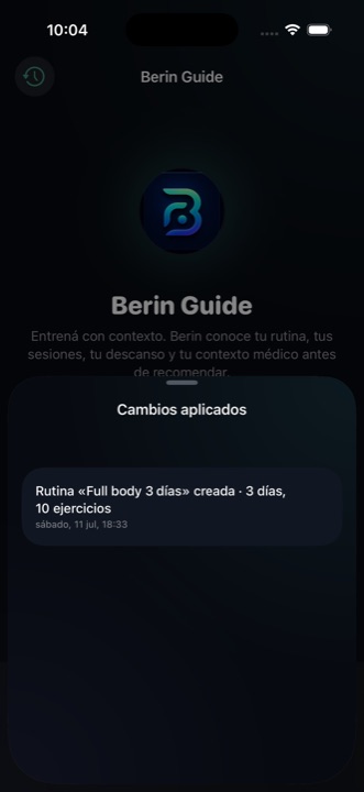 Pedile una rutina y te la arma entera.
