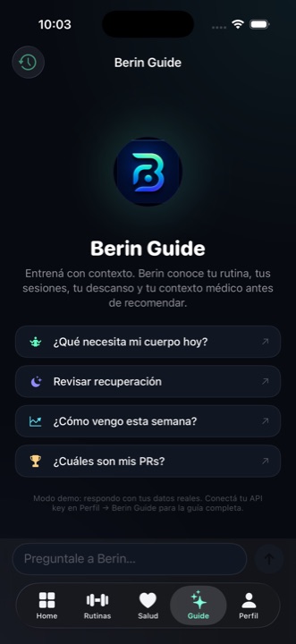 Pedile una rutina y te la arma entera.